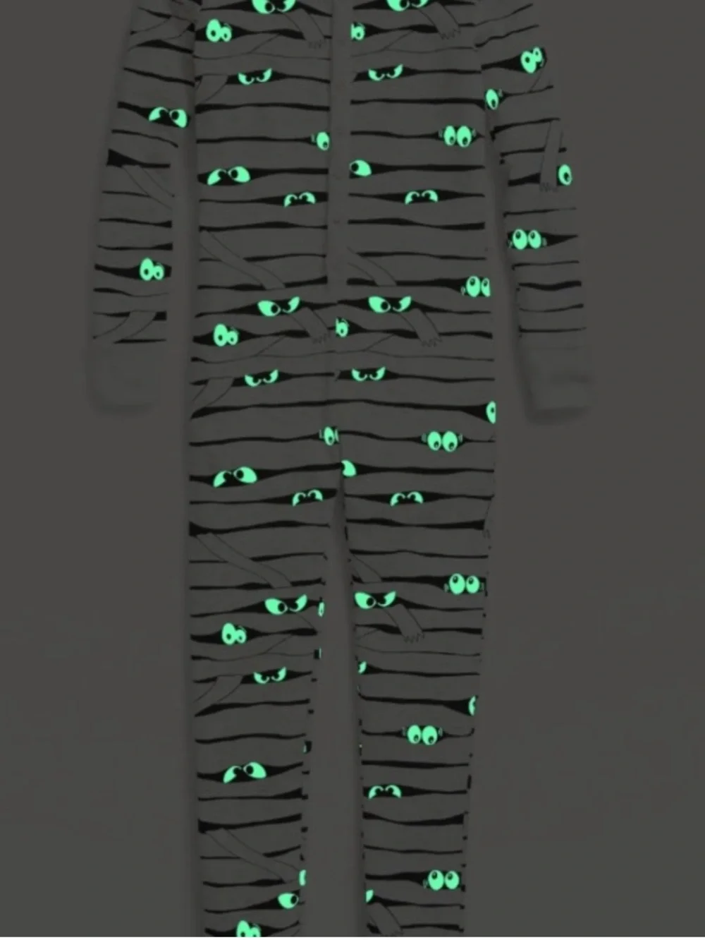 New! Old Navy Glow in the dark Mummy Footed Pajamas Unisex size 5T Halloween 🎃